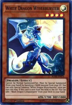 White Dragon Wyverburster - BLHR-EN076 - Ultra Rare - 1st Edition - Lightly Play - Image 1