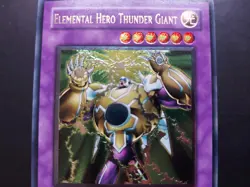 Yugioh - Elemental Hero Thunder Giant TLM-EN036 Ultimate Rare 1st Edition - Image 3