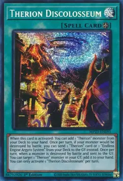 1x Therion Discolosseum - 1st Edition NM Eng YuGiOh - Dueling Heroes 25th Tin - Image 1