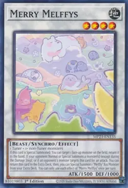 1x Merry Melffys - 1st Edition NM Eng YuGiOh - Dueling Heroes 25th Tin - Image 1