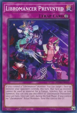 1x Libromancer Prevented - 1st Edition NM Eng YuGiOh - Dueling Heroes 25th Tin - Image 1