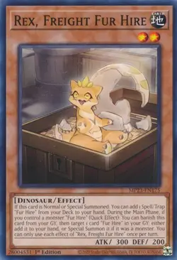 1x Rex, Freight Fur Hire - 1st Edition NM Eng YuGiOh - Dueling Heroes 25th Tin - Image 1