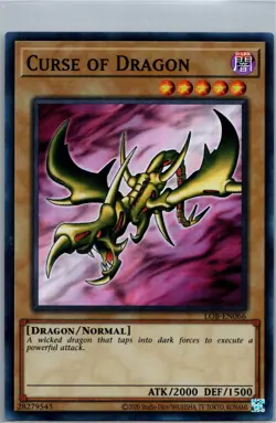 Curse of Dragon SR Legend of Blue Eyes (25th Anniversary Edition) LOB-EN066 NM - Image 1