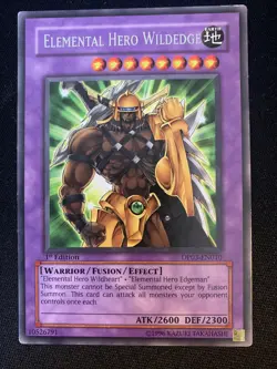 Yugioh TCG 1st LP Elemental HERO Wildedge DP03-EN010 Rare - Image 1