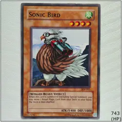 Sonic Bird - SDP-011 - Common Unlimited Yugioh - Image 1