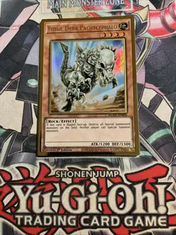 Fossil Dyna Pachycephalo Gold Rare MGED-EN008 Yugioh - Image 1