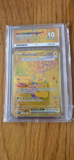Pokemon Pikachu EX Prismatic Evolutions Holo Card 179/131 Ace 10 Gem Mint - Image 1