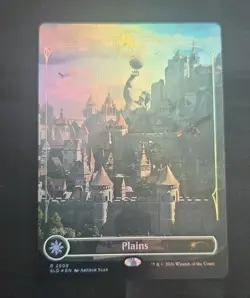 MTG Plains 2509 Foil Secret Lair Lands of the Forgotten Realms D&D - Image 1