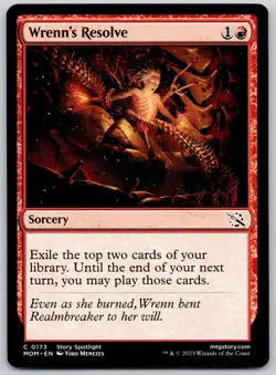 Wrenn's Resolve 173 Common March of the Machine Magic: The Gathering Near Mint - Image 1