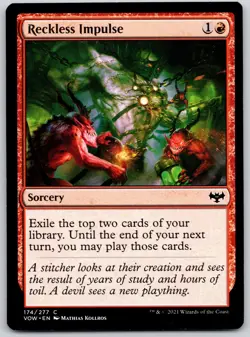 Reckless Impulse 174 Common Innistrad: Crimson Vow Magic: The Gathering LP - Image 1