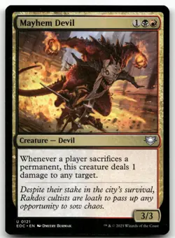 Mayhem Devil #121 (NM) Edge of Eternities EOC Magic MTG - Image 1