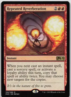 Repeated Reverberation 156 Rare Core Set 2020 Magic: The Gathering NM - Image 1