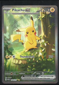 Pokemon TCG ME: Ascended Heroes Pikachu ex 276/217 SIR NM PACK FRESH - Image 1