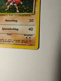 Pokemon Karte - BASE SET - 1ST EDITION - RARE HOLO - 07/102 - NOCKCHAN - DE 1999 - Image 2