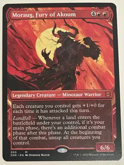 MTG Moraug, Fury of Akoum (Showcase) - Zendikar Rising (ZNR) - Image 1