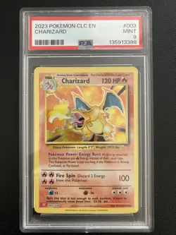 Charizard 003/034 Trading Card Game Classic Holo - PSA 9 - Image 1