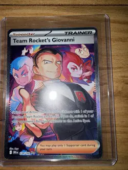 Team Rocket’s Giovanni (SR) 238/182 Full Art Trainer Pokemon Destined Rivals NM - Image 1