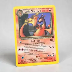 Dark Charizard 21/82 Team Rocket Non Holo Vintage Pokemon Card LP WOTC - Image 1