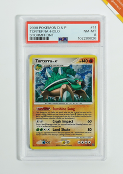 Pokemon PSA 8 Torterra #11 Holo Diamond & Pearl Stormfront 2008 English - Image 1
