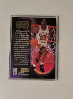 1993-94 Fleer Ultra Michael Jordan Inside Outside Card #4 of 10 🔥🐐💎💎 - Image 3