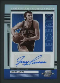 2021-22 JERRY LUCAS 032/149 AUTO PANINI CONTENDERS OPTIC HOLO LEGENDARY - Image 1