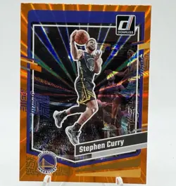 Stephen Curry 2023-24 Donruss Holo Orange Laser /125 #65 Warriors - Image 1