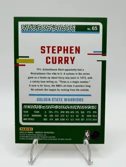 Stephen Curry 2023-24 Donruss Holo Orange Laser /125 #65 Warriors - Image 2