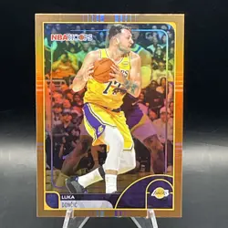 2025-26 Topps NBA Hoops Orange Hoops #8 Luka Doncic Los Angeles Lakers - Image 1