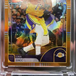 2025-26 Topps NBA Hoops Orange Hoops #8 Luka Doncic Los Angeles Lakers - Image 3