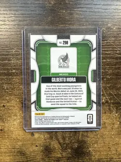 GILBERTO MORA Rookie 2025-26 Panini Prizm World Cup Mexico #290 - Image 2