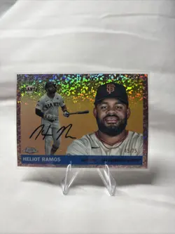 2025 Topps Chrome Platinum Heliot Ramos Rose Gold Refractor /75 Giants - Image 1