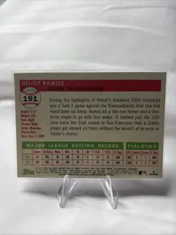 2025 Topps Chrome Platinum Heliot Ramos Rose Gold Refractor /75 Giants - Image 2