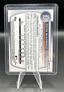 2025 Bowman Draft Chrome Kevin McGonigle Steel Metal Refractor #7/100 Jersey #! - Image 2