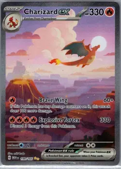 Charizard ex 199/165 SIR SV: Scarlet & Violet 151 - Pokemon Card - NM - Image 1