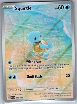 Squirtle 170/165 SV: Scarlet & Violet 151 - Pokemon Card - NM - Image 1