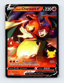 NM Lance's Charizard V SWSH133 Sword & Shield Promo Pokemon Card - Image 1