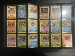 Pokemon Card Vintage Binder Collection Base Set Jungle Fossil LP - HP 540 Cards - Image 1