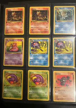 Pokemon Card Vintage Binder Collection Base Set Jungle Fossil LP - HP 540 Cards - Image 3