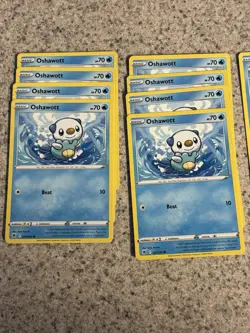 Nintendo Pokemon TCG Oshawott/Dewott 13 Card Lot Reverse Holo Vivid Voltage - Image 1