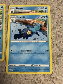 Nintendo Pokemon TCG Oshawott/Dewott 13 Card Lot Reverse Holo Vivid Voltage - Image 3