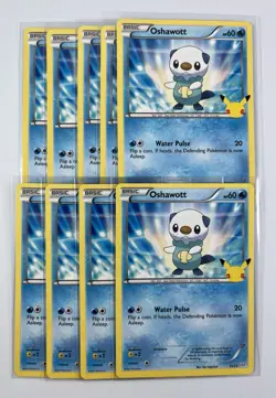 Pokemon Oshawott 21/25 9x McDonald’s 25th Anniversary Promo Card Lot 2021 NM - Image 1