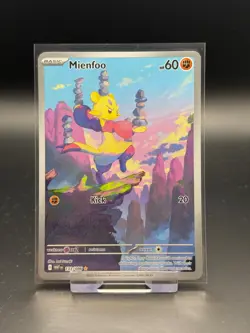 Mienfoo 133/086 White Flare Illustration Rare Near Mint Pokemon Card TCG - Image 1