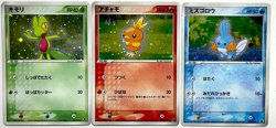 Japanese Pokemon ADV Starter Deck Holo Treecko Torchic Mudkip Set LP 3 Cards - Image 1