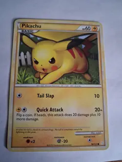 Pokemon Card - Pikachu 78/123 Heartgold & Soulsilver - Regular - LP - Image 1
