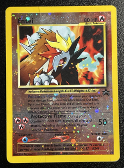 Entei 34/53 Black Star Promo Reverse Holo Pokemon Card HP DMG ಄ Swirl ಄ - Image 1