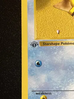 1st Edition Shadowless Staryu 65/102 Base Set Pokemon Card LP - Image 4