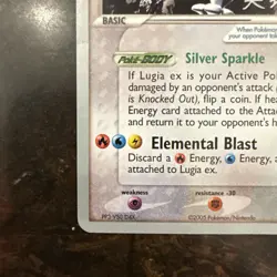 Pokemon Lugia EX TCG Card 105/115 Unseen Forces 2005 World Championships Rare - Image 5