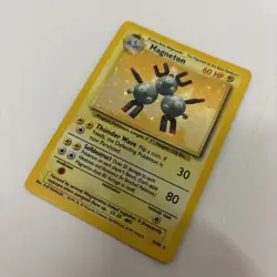Pokemon Card Magneton Holo Base Set 9/102 WOTC 1999 Vintage Rare - Image 1