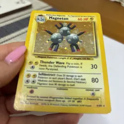 Pokemon Card Magneton Holo Base Set 9/102 WOTC 1999 Vintage Rare - Image 3