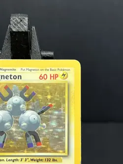 Pokemon Magneton Card 9/102 Base Set Holo Rare Vintage 1999 WOTC MP - Image 3